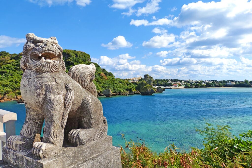 沖縄 海 シーサー 伊計大橋